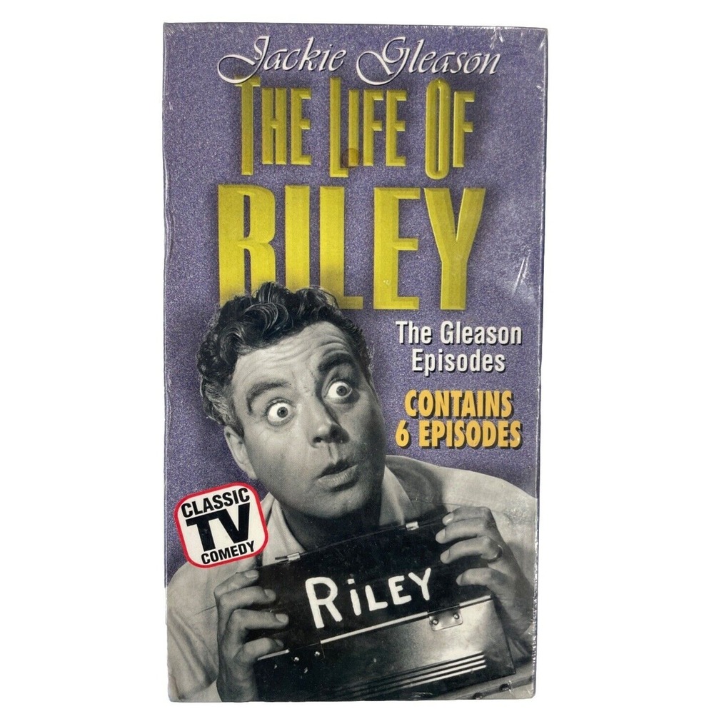 The Life Of‎ Riley 6 Episodes Jackie Gleason VHS Tape